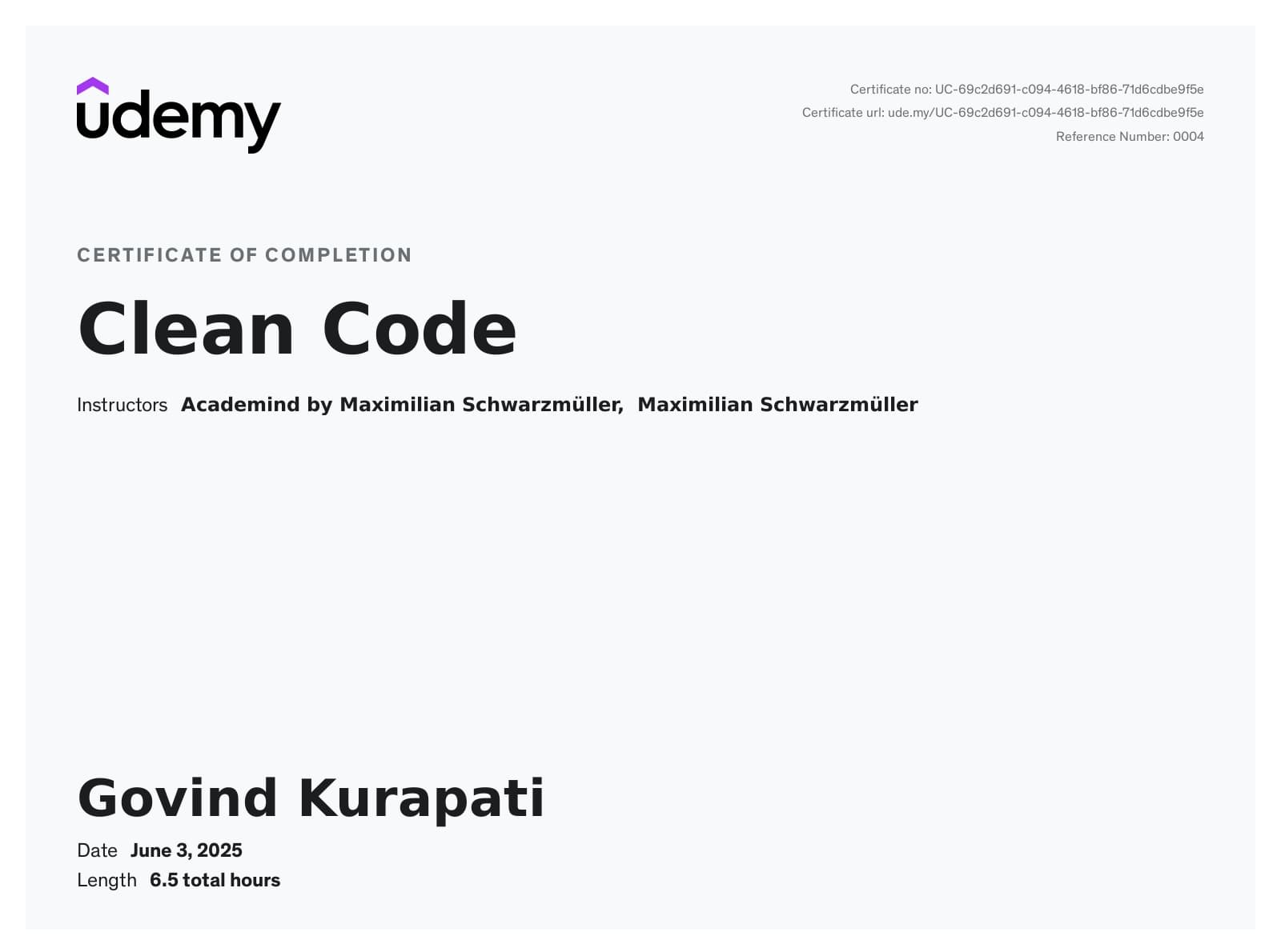 Certifications